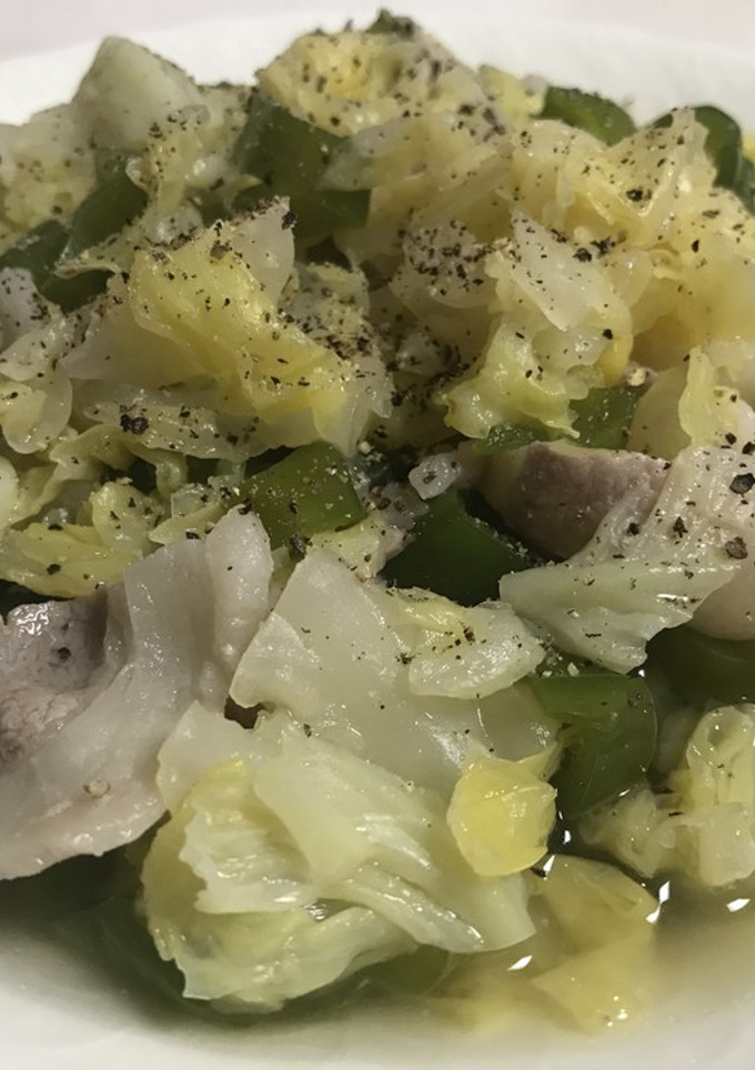 簡単　豚肉とキャベツの白だし煮-レシピのメイン写真