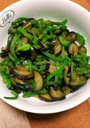 ナスとピーマンの油炒め-レシピのメイン写真