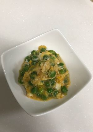 えんどう豆の卵とじ-レシピのメイン写真