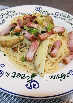 ベーコンと新ジャガのオイルパスタ-レシピのメイン写真