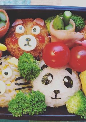 ☆キャラ弁☆動物たち-レシピのメイン写真