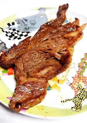 2行レシピ・和風ステーキ-レシピのメイン写真