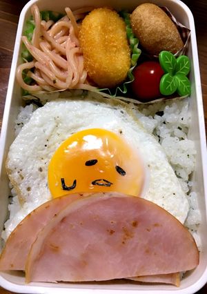 中学生女子 ぐでたま弁当-レシピのメイン写真