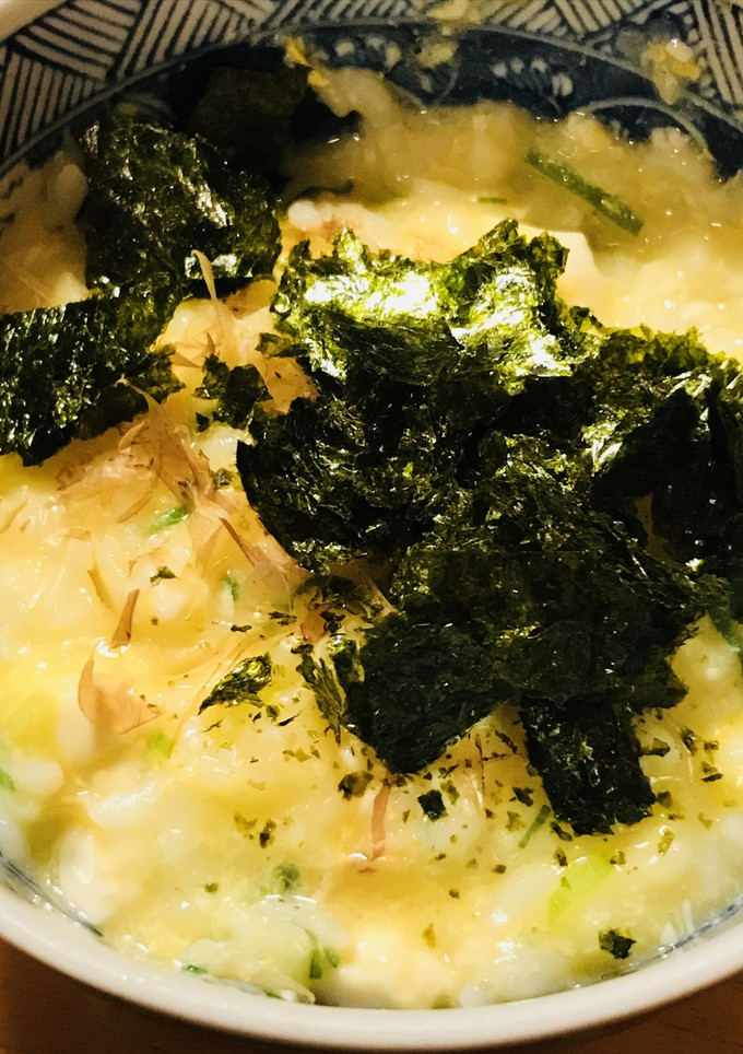 かんたんおかゆ●ネギと豆腐のたまご粥-レシピのメイン写真