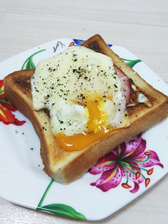 朝食・ブランチにハムエッグトースト☆-レシピのメイン写真
