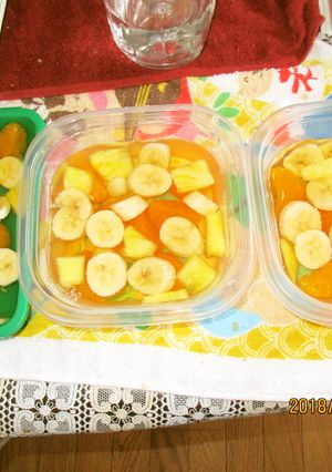 フルーツ寒天、見た目華やかで美味しい！-レシピのメイン写真