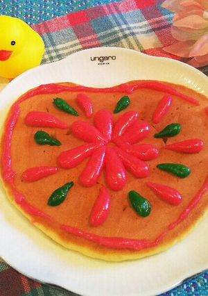 母の日にマジパンでレトロなパンケーキ♪-レシピのメイン写真