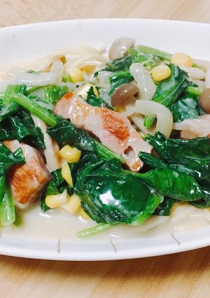 家にあるもので♡クリームスープスパゲティ-レシピのメイン写真