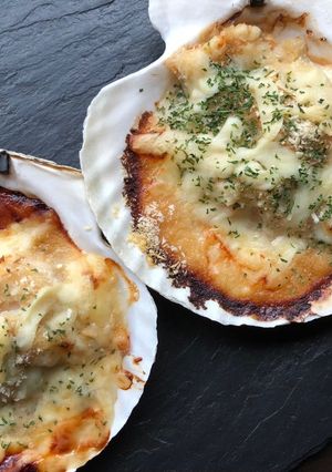 殻付きホタテのクリーム味噌チーズ焼き-レシピのメイン写真
