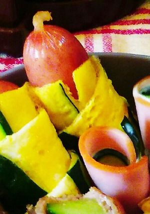ズッキーニのしましまうす卵焼き-レシピのメイン写真