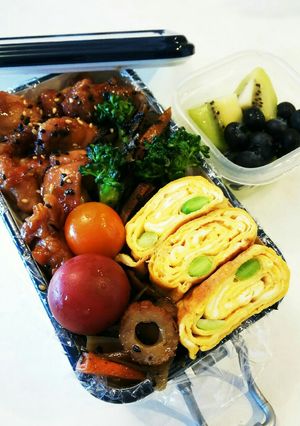 お弁当(5/12)★鶏の照り焼き弁当★-レシピのメイン写真