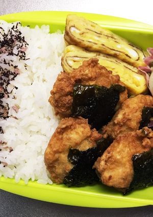 旦那弁当90♥のりっこチキン弁当!-レシピのメイン写真