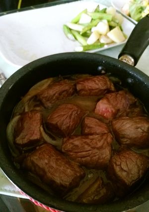 甘辛煮込みステーキ-レシピのメイン写真