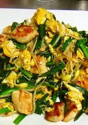豆もやしで鶏肉キムチナムル風炒め！-レシピのメイン写真