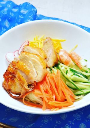 照り焼きチキンからの！>>>冷やし中華☆-レシピのメイン写真