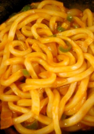 簡単昼食　ナポリタンやきうどん-レシピのメイン写真