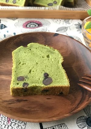 抹茶と小豆のクリームパウンドケーキ-レシピのメイン写真