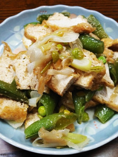 スナップえんどうとお揚げの炒め物-レシピのメイン写真