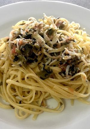 しらすと高菜明太パスタ-レシピのメイン写真