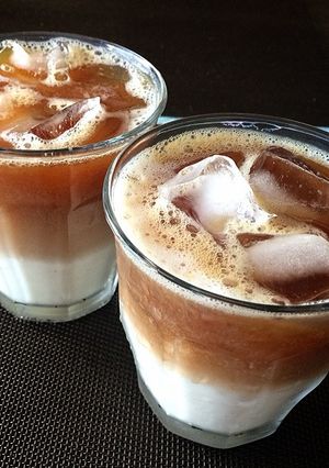 おしゃれカフェ風♪「二層のカフェラテ」-レシピのメイン写真