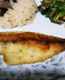 親子で食べる☆ふわふわ鯵のカレーソテー