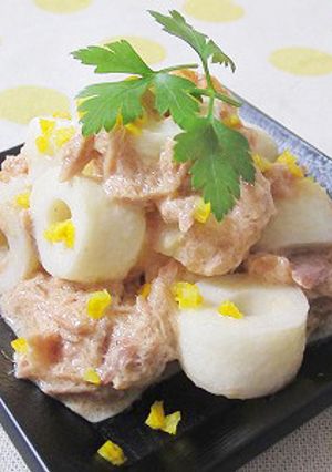 ちくわとツナのサラダ　ゆず風味-レシピのメイン写真