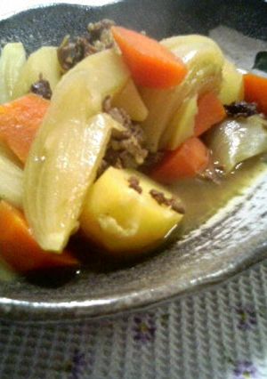 肉じゃが♡カレー風味で-レシピのメイン写真