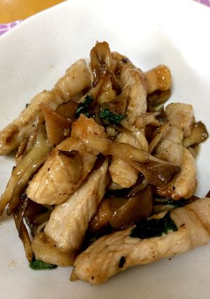 豚カツ肉のニンニク炒め-レシピのメイン写真