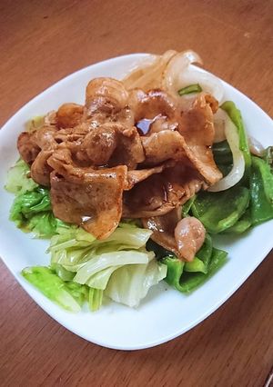 新玉ねぎとピーマンの豚ロース焼き-レシピのメイン写真