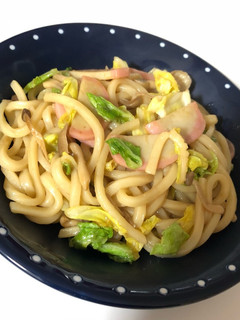 ある物だけ!調味料2つで簡単焼きうどん★-レシピのメイン写真