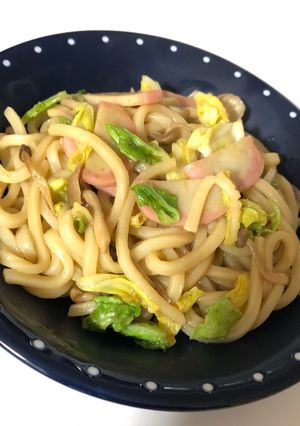 ある物だけ！調味料2つで簡単焼きうどん★-レシピのメイン写真