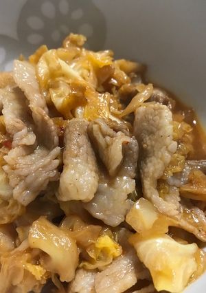 豚肉とキャベツのピリ辛炒め-レシピのメイン写真