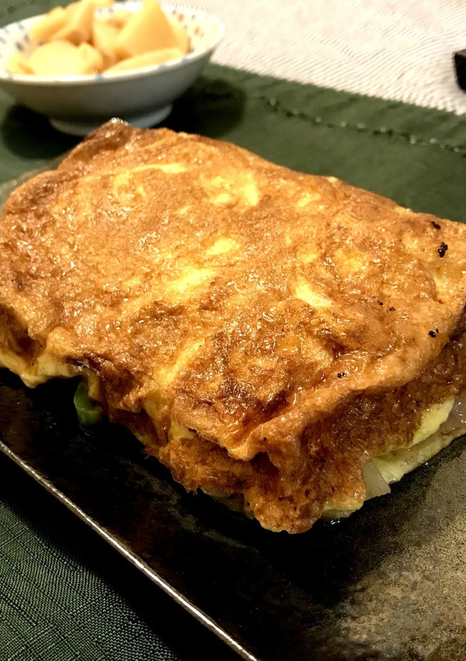 たまご焼き器でとん平焼き(キャベツ無し)-レシピのメイン写真