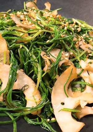 おかひじきとレンコンの炒め物-レシピのメイン写真