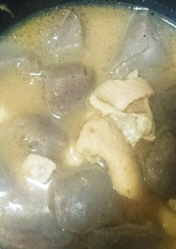 鶏皮と蒟蒻の土手煮-レシピのメイン写真