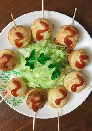 たこ焼き機で！アメリカンドック(^^)-レシピのメイン写真