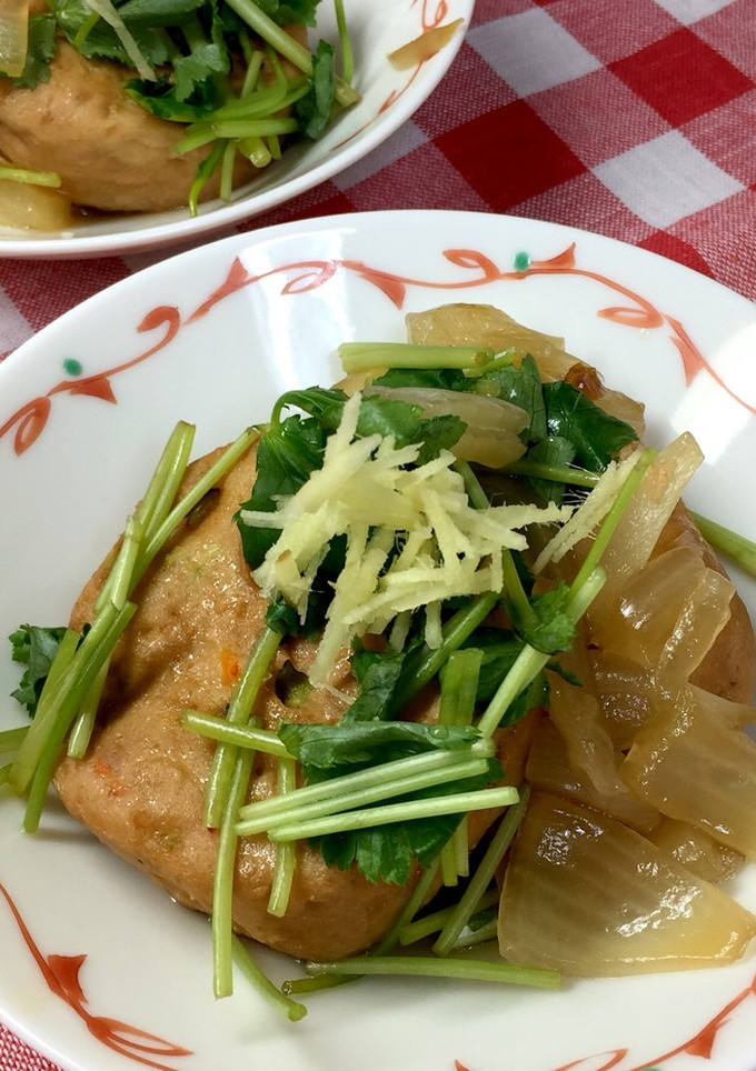新たまねぎとがんもどきのサッと煮-レシピのメイン写真