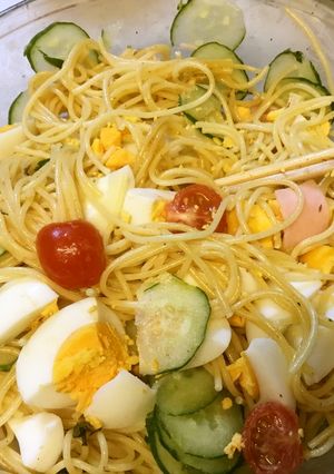 母の日にスパイシーパスタサラダ-レシピのメイン写真