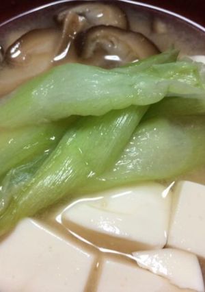 ずいきのお味噌汁-レシピのメイン写真