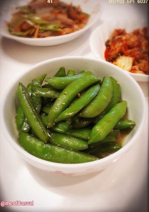 大量消費！スナップえんどう粒マスタ酢あえ-レシピのメイン写真