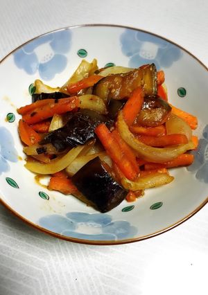 2行de夏野菜炒め-レシピのメイン写真