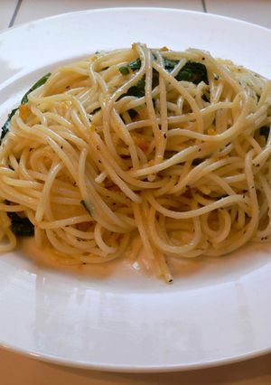 からすみとほうれん草のスパゲッティ-レシピのメイン写真