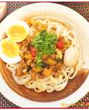 簡単ランチ☆冷しジャージャーうどん（麺）
