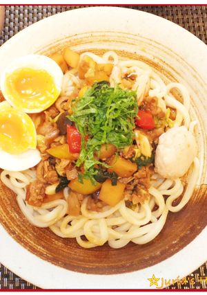 簡単ランチ☆冷しジャージャーうどん(麺)-レシピのメイン写真