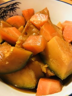 かぼちゃとにんじんの甘煮-レシピのメイン写真