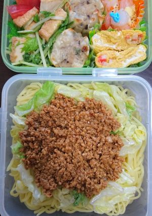 混ぜそば風弁当-レシピのメイン写真