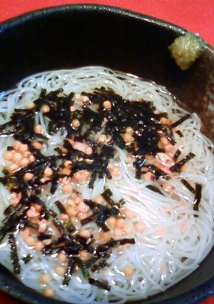 お茶漬けの素で簡単にゅうめん♪♫♬-レシピのメイン写真