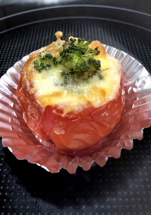 ♪トマトでプチグラタン？！♪-レシピのメイン写真