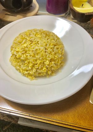 玉ねぎと卵のみ!チャーハン-レシピのメイン写真