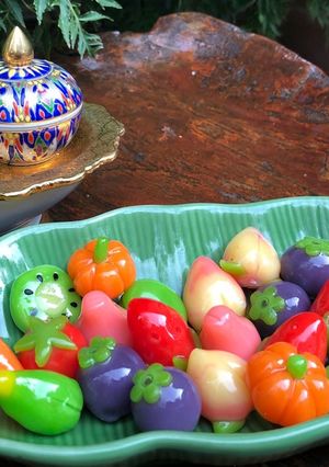 タイ♡緑豆の餡子で作る野菜のお菓子-レシピのメイン写真